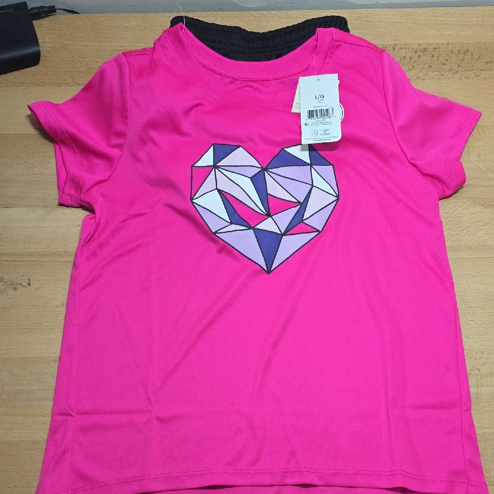 Athletic Works Pink and Purple Short Sleeve Tees